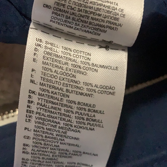 Adidas blue cotton coat parka M size - Picture 10 of 10